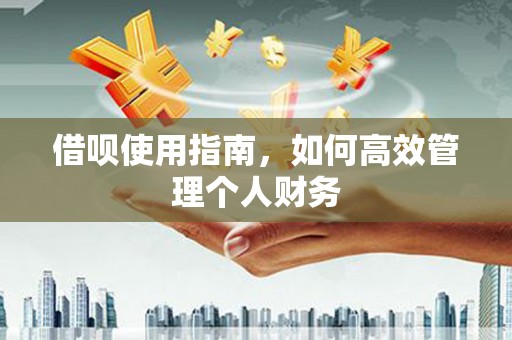 上饶借呗使用指南，如何高效管理个人财务