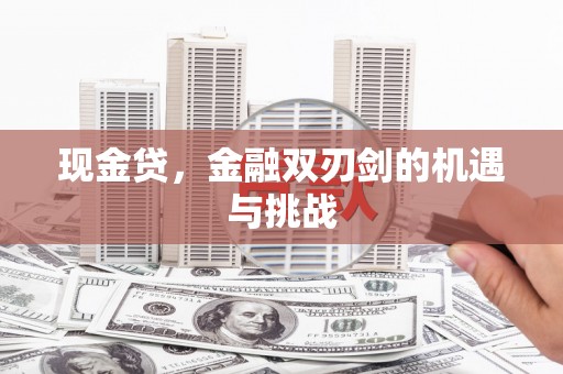 湾仔区现金贷，金融双刃剑的机遇与挑战