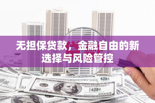 武隆无担保贷款，金融自由的新选择与风险管控