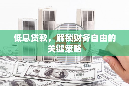 呼玛低息贷款，解锁财务自由的关键策略