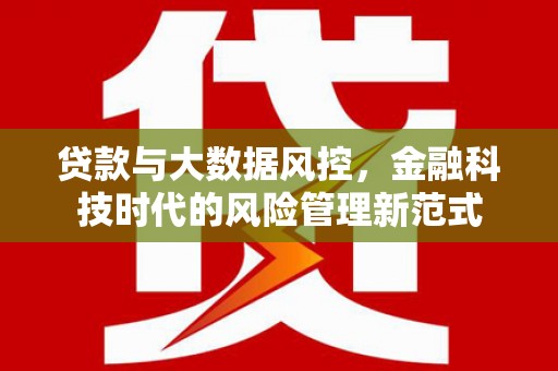 三山贷款与大数据风控，金融科技时代的风险管理新范式