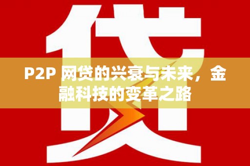 长滨P2P 网贷的兴衰与未来，金融科技的变革之路