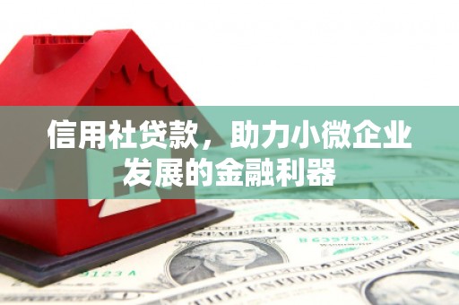 成县信用社贷款，助力小微企业发展的金融利器