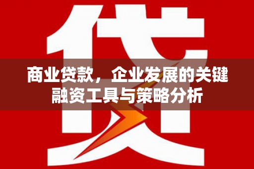九原商业贷款，企业发展的关键融资工具与策略分析