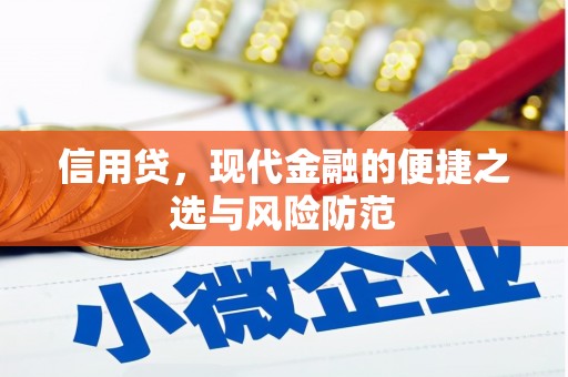 鹿草信用贷，现代金融的便捷之选与风险防范
