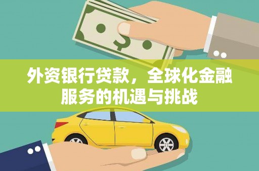 贵南外资银行贷款，全球化金融服务的机遇与挑战