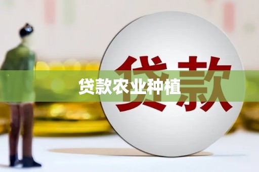 金乡贷款农业种植